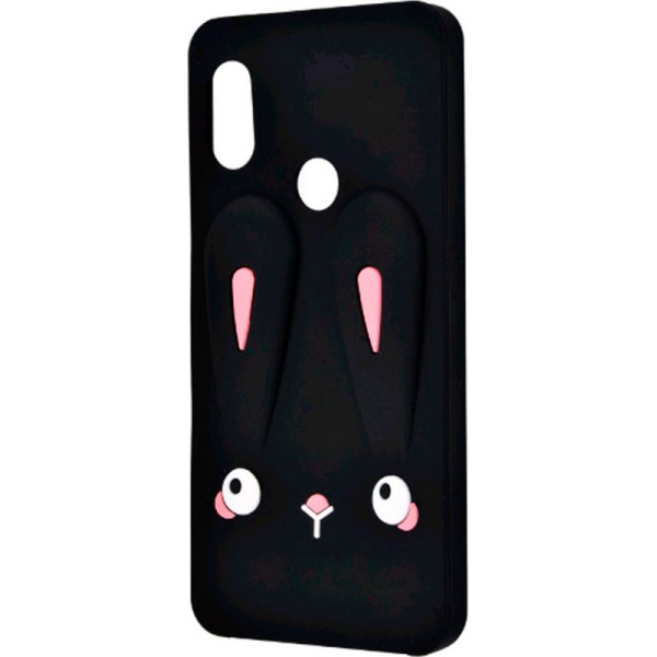 

силиконовая накладка 3D Child Bunny для Xiaomi Mi 6X / Mi A2 (черный) (685399)