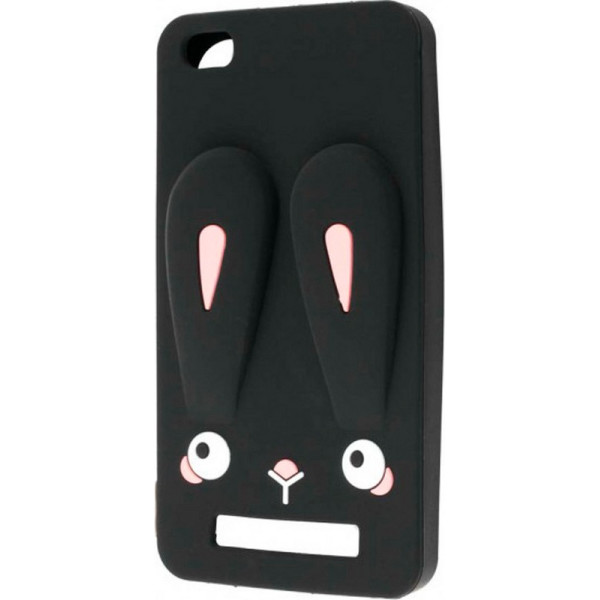 

силиконовая накладка 3D Child Bunny для Xiaomi Redmi 4a (черный) (685409)