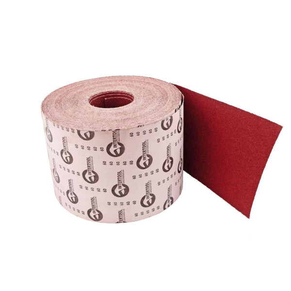 

Шлифовальная шкурка Intertool - 200 мм х 50 м, P100 (BT-0720)