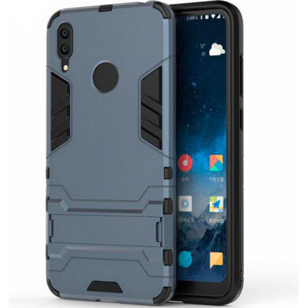 

-подставка ударопрочный Transformer для Huawei Y7 (2019)/Huawei Y7 Prime 2019 с защитой корпуса (Металл / Gun Metal) (685632)