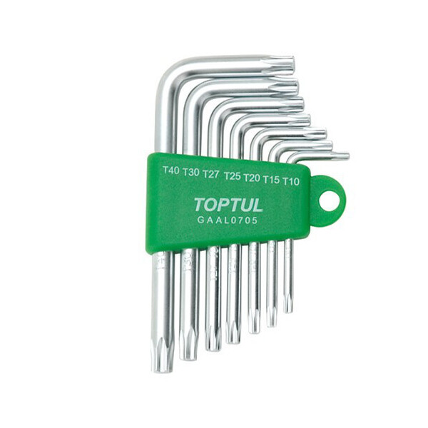 

Набор ключей TORX Г-обр. TOPTUL T10-T40 7ед. GAAL0705