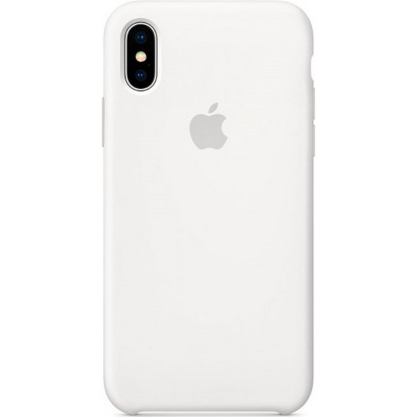 

Silicone case (AAA) для Apple iPhone X (5.8") / XS (5.8") (белый / White) (685875)