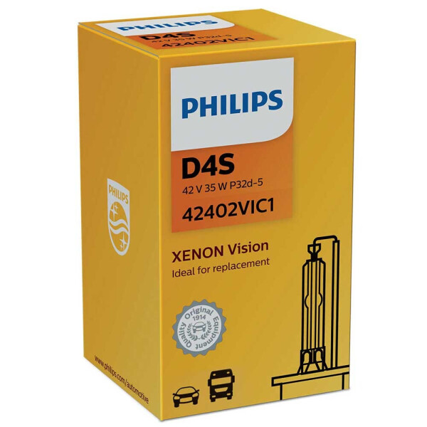

Штатная ксеноновая лампа Philips D4S Xenon Vision 42402VIC1 35w 4600k