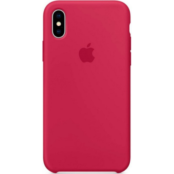 

Silicone case (A) для Apple iPhone X (5.8") / XS (5.8") (Розовый / Rose red) (686146)