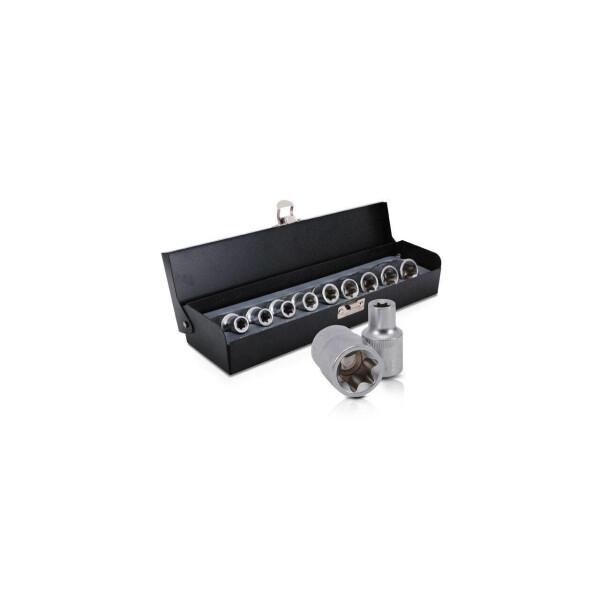 

Набор головок Torx 1/2 Intertool - 9 шт. (E10-E24) (ET-6014)