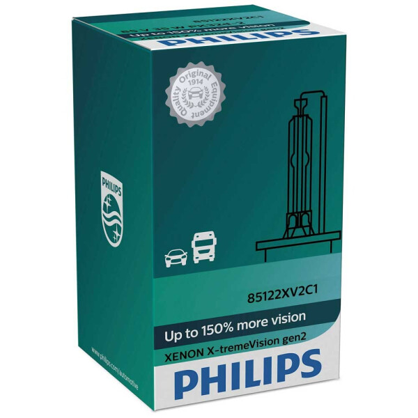 

Штатная ксеноновая лампа Philips D1S Xenon X-tremeVision gen2 85415XV2C1 35w 4800k