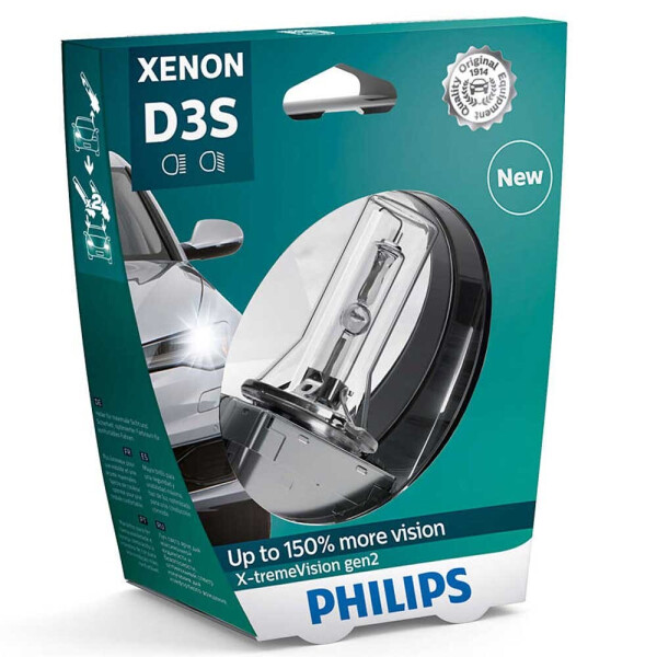 

Штатная ксеноновая лампа Philips D3S Xenon X-tremeVision gen2 42403XV2S1 35w 5000k