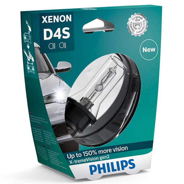 

Штатная ксеноновая лампа Philips D4S Xenon X-tremeVision gen2 42402XV2S1 35w 4800k