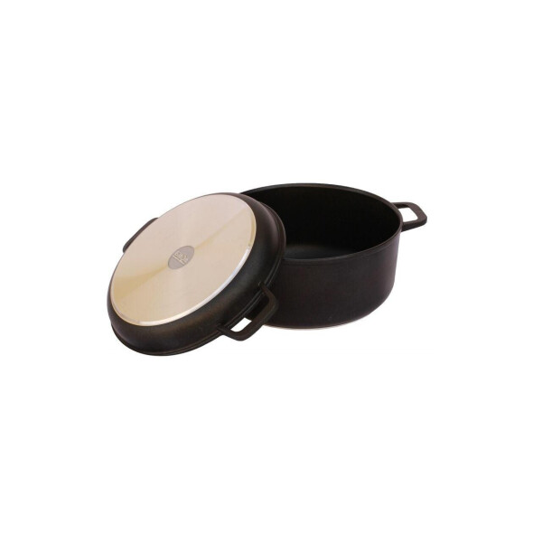 

Кастрюля антипригарная Биол - 260 х 161 мм х 5 л, с крышкой-сковородкой (K502P)