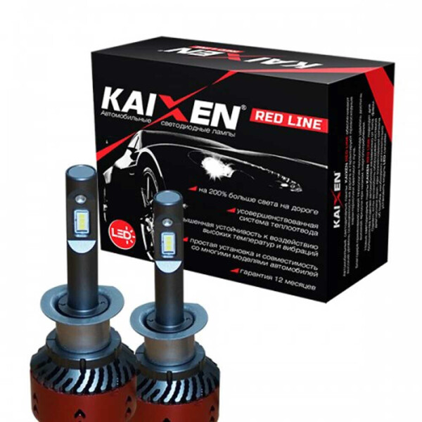 

Светодиодные лампы LED Kaixen RedLine H1 6000k 3800Lm 35w 12-24v