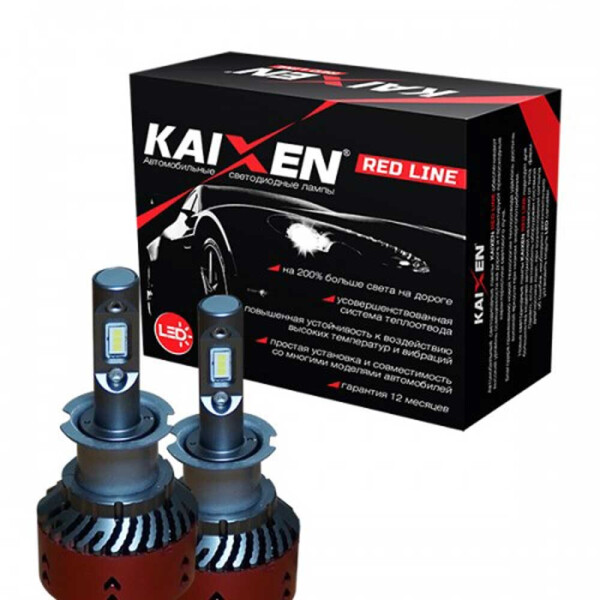 

Светодиодные лампы LED Kaixen RedLine H3 6000k 3800Lm 35w 12-24v