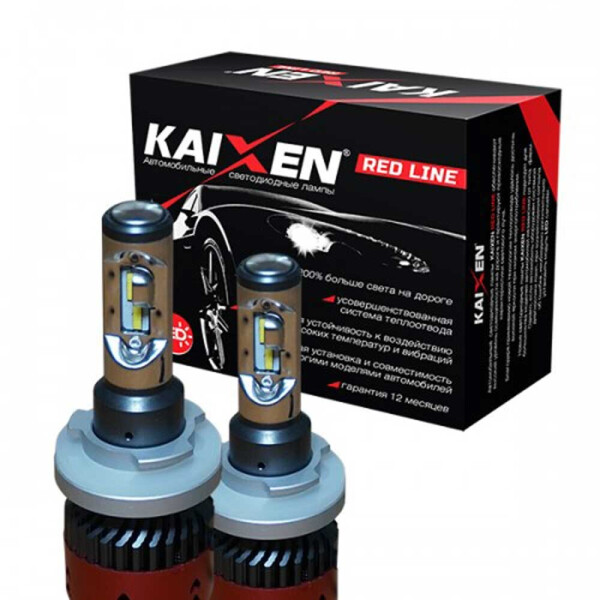 

Светодиодные лампы LED Kaixen RedLine H15 6000k 3800Lm 35w 12-24v