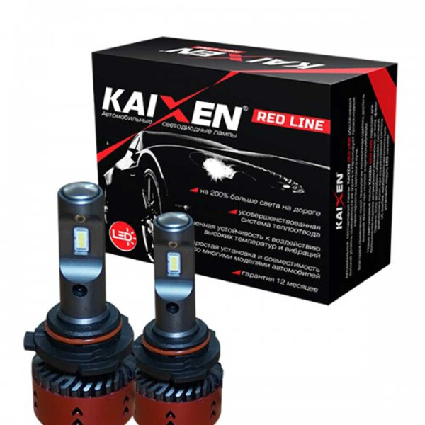 

Светодиодные лампы LED Kaixen RedLine HB3 (9005) 6000k 3800Lm 35w 12-24v