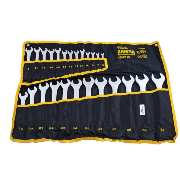 

Набор рожково-накидных ключей Mastertool - 20 шт. (6-32 мм), ролл (71-2120)