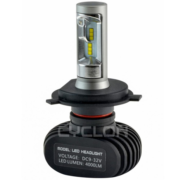 

Светодиодная лампа LED Cyclone H4 Hi/Low 5000K 4000Lm CSP type 9A