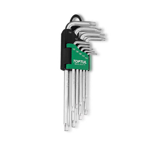 

Набор ключей TORX Г-обр. длинных TOPTUL T10-T50 9ед. с отверстием GAAL0919