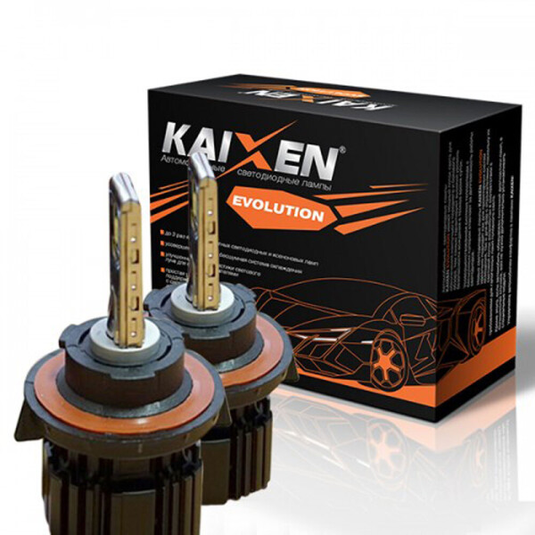 

Светодиодные лампы LED Kaixen Evo H13 6000k 6800Lm 50w 12-24v