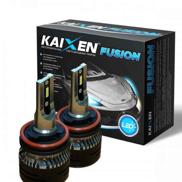 

Светодиодные лампы LED Kaixen Fusion H11 6000k 3200Lm 35w 12-24v