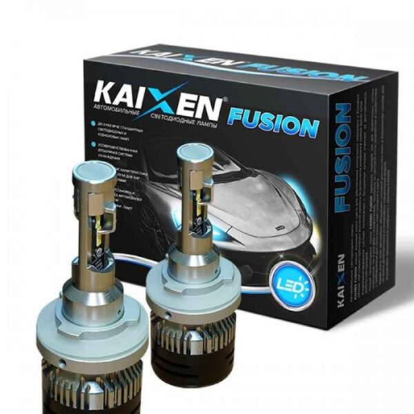 

Светодиодные лампы LED Kaixen Fusion H15 6000k 3200Lm 35w 12-24v