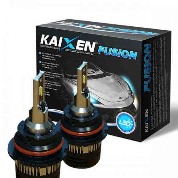 

Светодиодные лампы LED Kaixen Fusion HB1 (9004)/HB5 (9007) 6000k 3200Lm 35w 12-24v