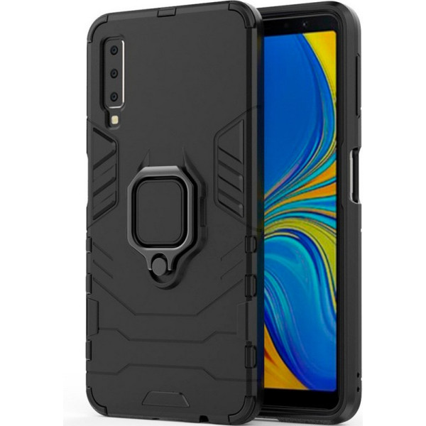 

ударопрочный Transformer Ring под магнитный держатель для Samsung A750 Galaxy A7 (2018) (черный / Soul Black) (686591)