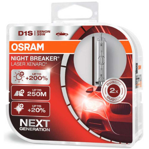 

Штатная ксеноновая лампа Osram D1S Xenarc Night Breaker Laser 66140XNL DUO 35w PK32d-2 4200k