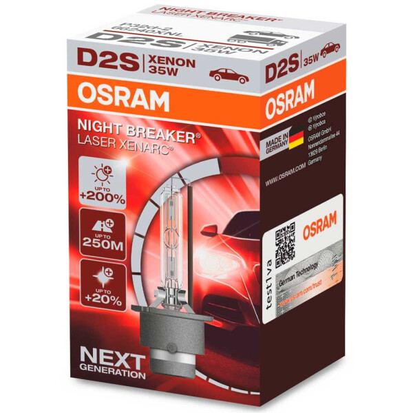 

Штатная ксеноновая лампа Osram D2S Xenarc Night Breaker Laser 66240XNL 35w P32d-2 4200k