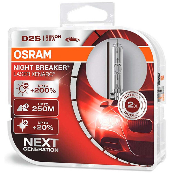 

Штатная ксеноновая лампа Osram D2S Xenarc Night Breaker Laser 66240XNL DUO 35w PK32d-2 4200k
