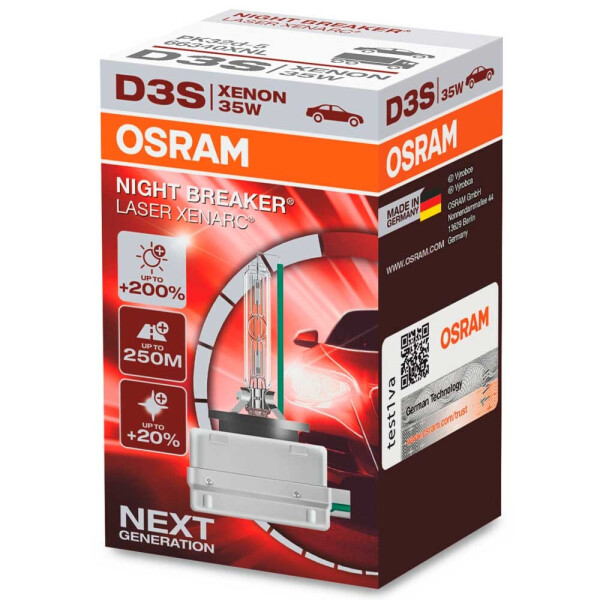 

Штатная ксеноновая лампа Osram D3S Xenarc Night Breaker Laser 66340XNL 35w PK32d-5 4200k