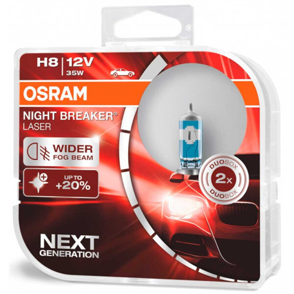 

Галогеновая лампа Osram H8 Night Breaker Laser 64212NL +150% 35w PGJ19-1 HardDuopet