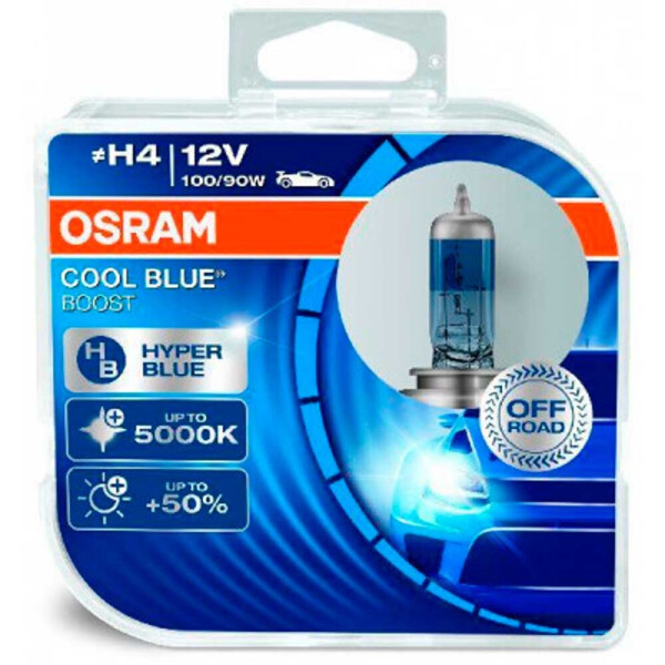 

Галогеновая лампа Osram H4 (HB2, 9003) Cool Blue Boost 62193CBB 100/90w P43T HardDuopet