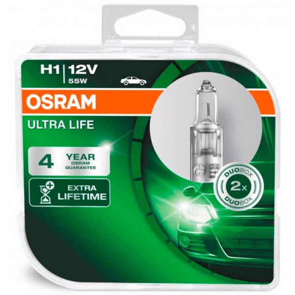 

Галогеновая лампа Osram H1 UltraLife 64150ULT 55w P14.5S HardDuopet
