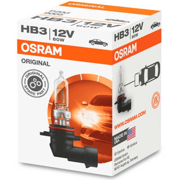 

Галогеновая лампа Osram HB3 (9005) Original 9005-FS 60w P20d