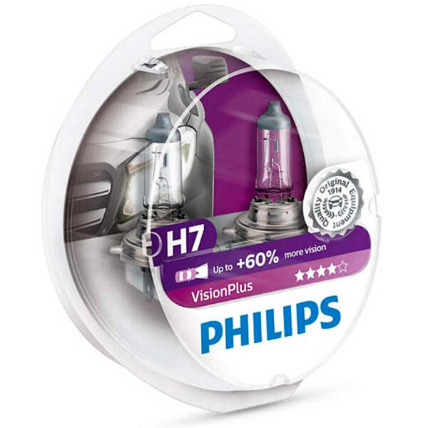 

Галогеновая лампа Philips H7 VisionPlus 12972VPS2 55w PX26d