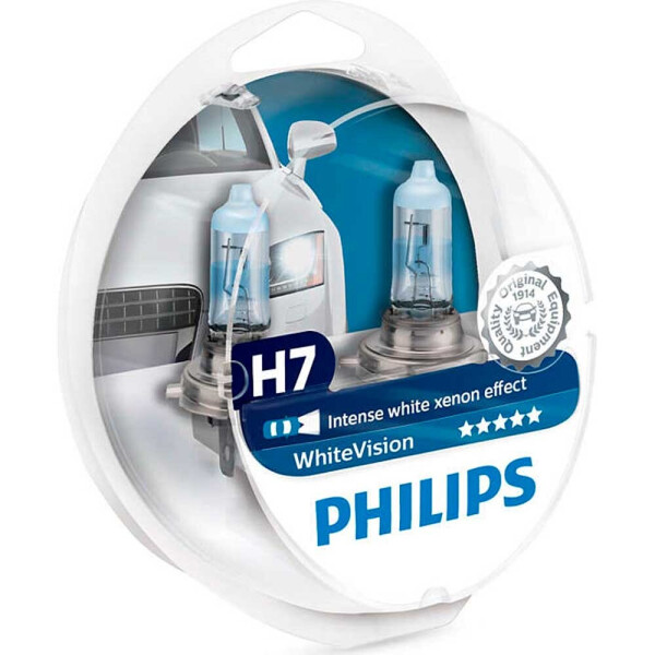 

Галогеновая лампа Philips H7 WhiteVision 12972WHVSM 55W PX26d