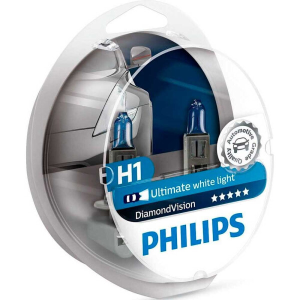

Галогеновая лампа Philips H1 DiamondVision 12258DVS2 55w P14,5s