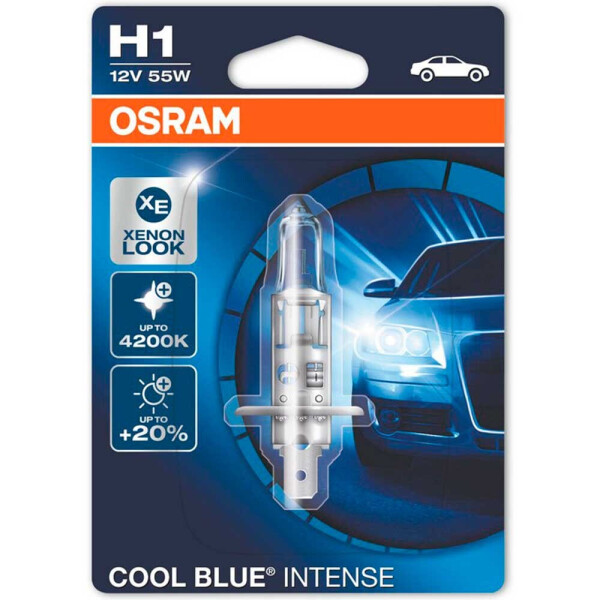 

Галогеновая лампа Osram H1 Cool Blue Intense 64150CBI-01B 55w P14.5S Blister