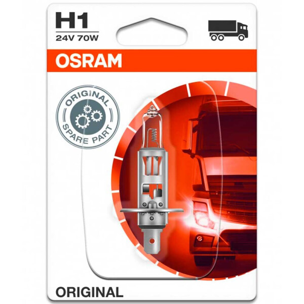 

Галогеновая лампа Osram H1 Original 64155-01B 55w 24v P14.5S Blister