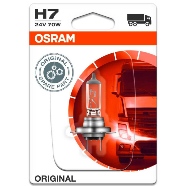 

Галогеновая лампа Osram H7 Original 64215-01B 70W 24v PX26D Blister