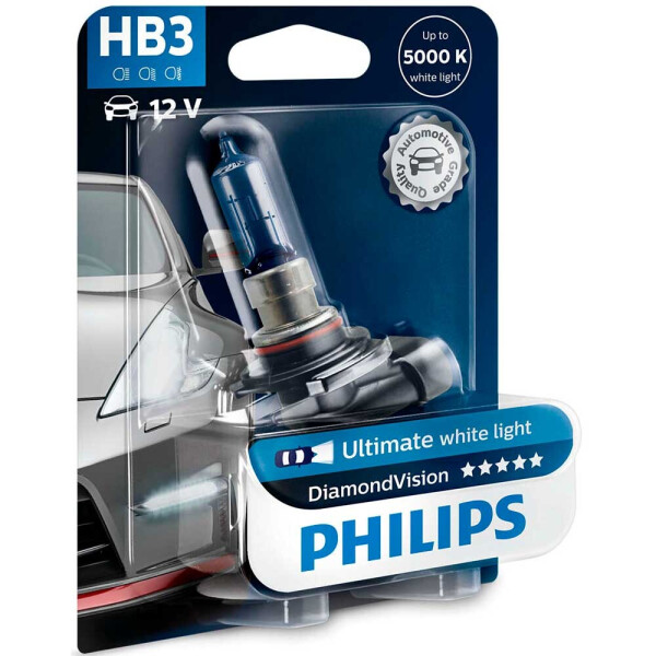 

Галогеновая лампа Philips HB3 (9005) DiamondVision 9005DVB1 65w P20d