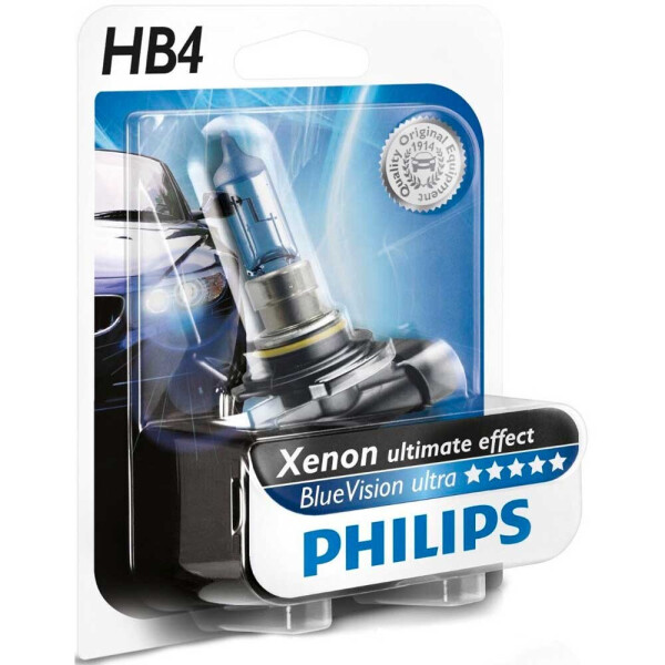 

Галогеновая лампа Philips HB4 (9006) WhiteVision 9006WHB1 55W P22d