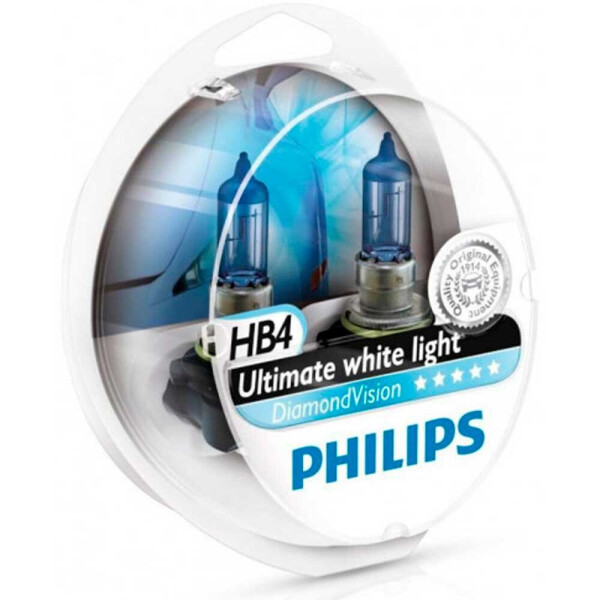

Галогеновая лампа Philips HB4 (9006) DiamondVision 9006DVS2 55w P22d