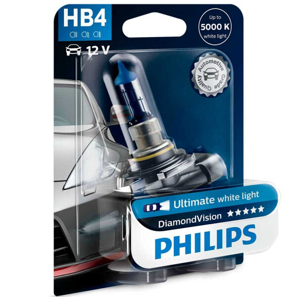 

Галогеновая лампа Philips HB4 (9006) DiamondVision 9006DVB1 55w P22d