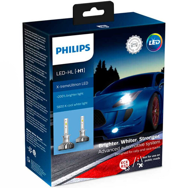 

Светодиодные лампы LED Philips H1 X-treme Ultinon 11258XUX2