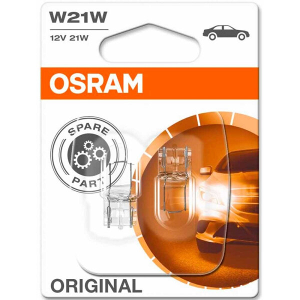 

Галогеновые лампы Osram Original W21W 12V 21W W3x16d 7505-02B 10X2 Blister