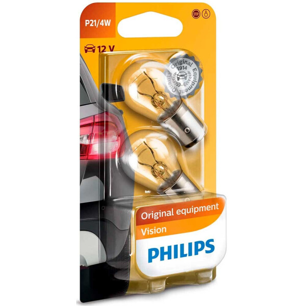 

Галогеновые лампы Philips Vision P21/4W 12V 21/4W BAZ15d 12594B2