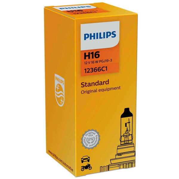 

Галогеновая лампа Philips H16 Vision 12366C1 19w PJ19-3
