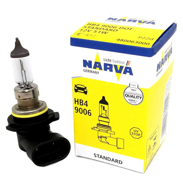 

Галогеновая лампа Narva Standart HB4 (9006) 48006 12V 51W P22d