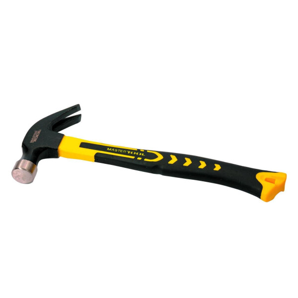

Молоток-гвоздодер Mastertool - 450 г, ручка стекловолокно (02-0704)