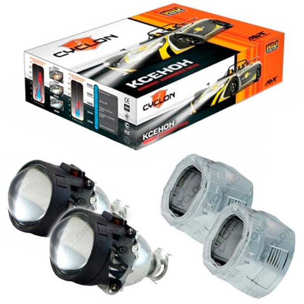 

Биксеноновые линзы Cyclone BL-2.5" H1 Standart, S-1 LED A-1TW